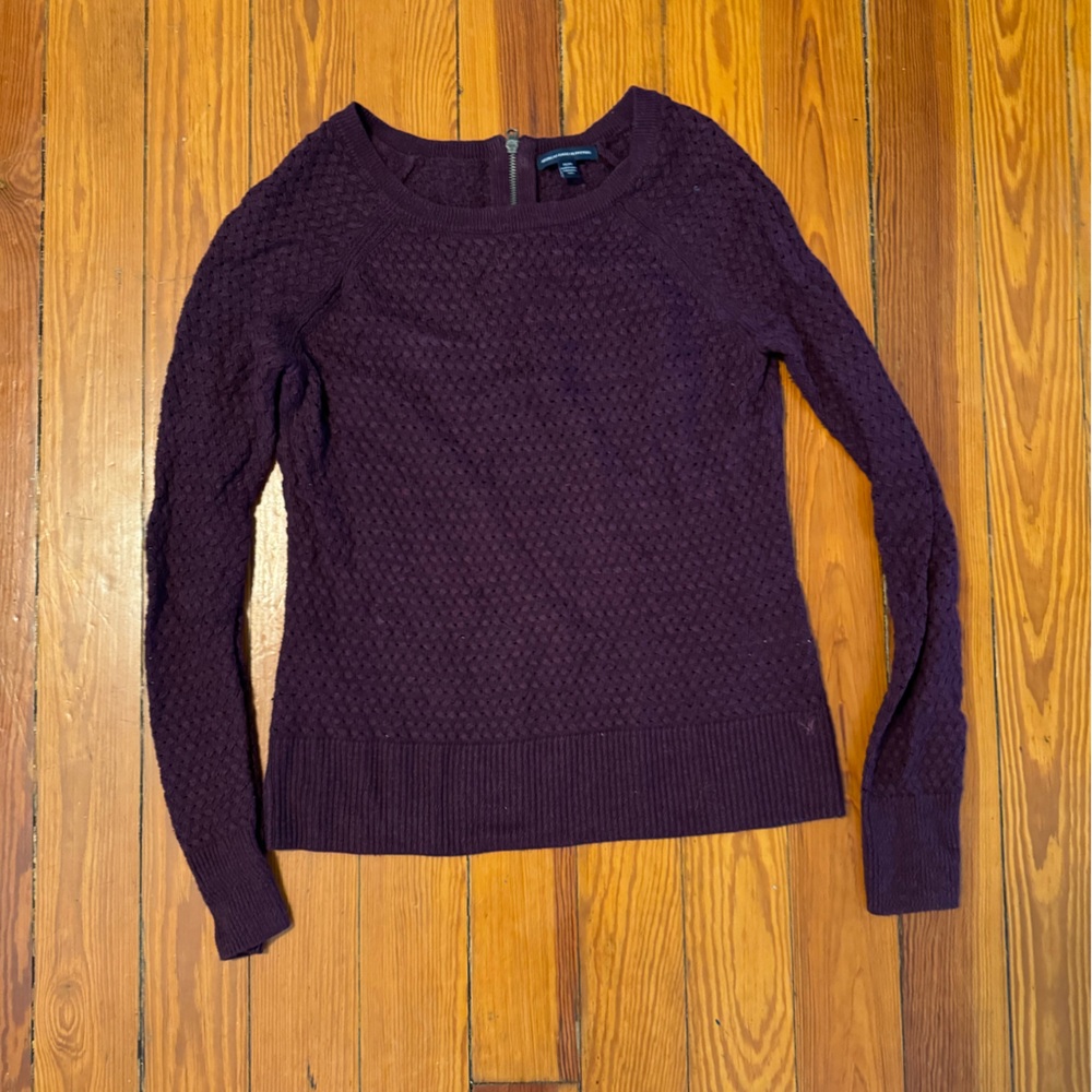 American Eagle Outfitters Maroon Burgundy Sweater